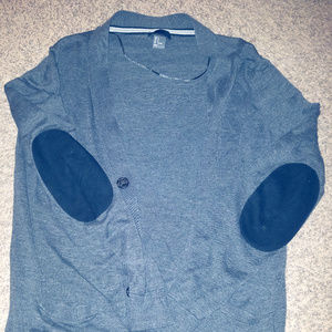 Gray Silk Cardigan